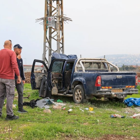 זירת הפיגוע בעפולה